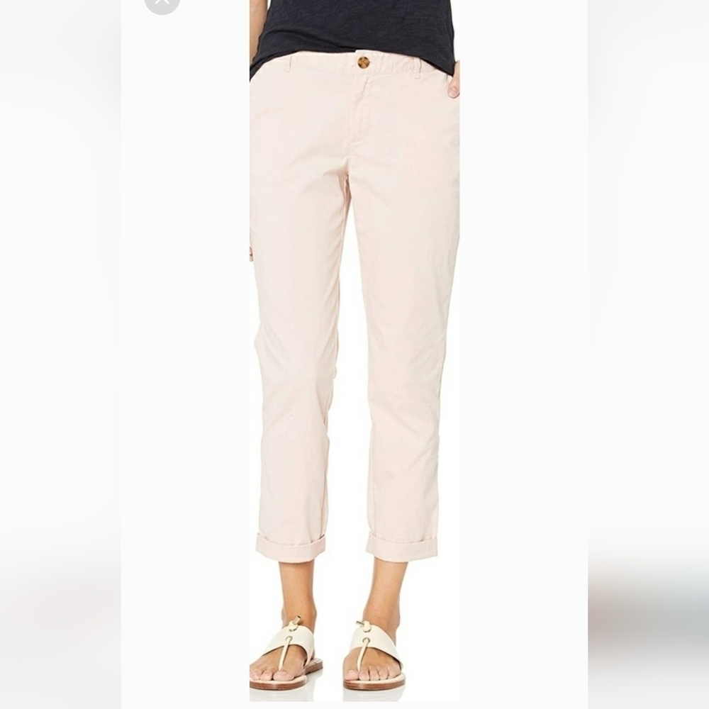Amazon Essentials Cropped Girlfriend Chino Light Pink Size 4 NWOT